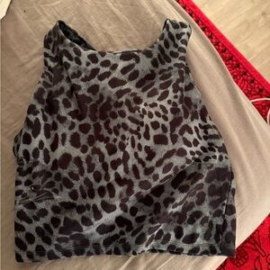 Leopard Print Women's sports bra top